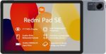 ⁦Xiaomi Redmi Pad SE WiFi 11" FHD+ 90HZ refresh rate, Snapdragon 680 CPU, 8GB Ram+256GB ROM, Quad Speakers with Dolby Atmos, 8000mAh Bluetooth 5.3 8MP + Graphite Gray | 1 year local warranty⁩ - الصورة ⁦4⁩