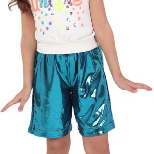 ⁦Girls Set T-Shirt with Shorts Metallic Fashion Outerwear Girls Casual Summer Fashion Light Bright Colors Bold Comfortable Materials Code 2006⁩ - الصورة ⁦7⁩