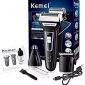 Kemei Electric Shaver 3 in 1 Double Blade Frequency 3 Blades Travel Safety Razor for Men and Women