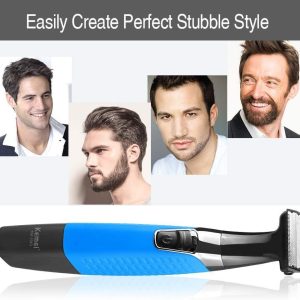 ⁦Kemei km-1910 eyebrow and beard trimmer for men works wet and dry⁩ - الصورة ⁦2⁩