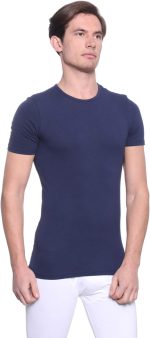 ⁦Dice Mens Round Neck Short Sleeve Solid Undershirt⁩ - الصورة ⁦3⁩