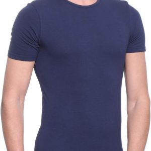 ⁦Dice Mens Round Neck Short Sleeve Solid Undershirt⁩ - الصورة ⁦3⁩