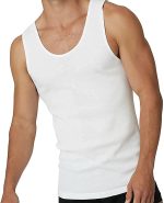 ⁦Dice Mens Set of 3 Cotton Round Neck Sleeveless Undershirt⁩ - الصورة ⁦4⁩