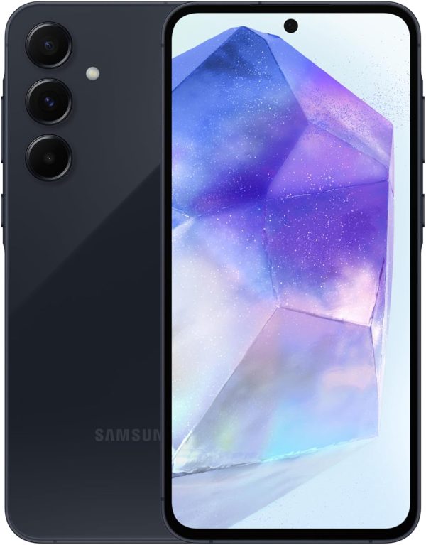 Samsung Galaxy A55 5G, Android Smartphone, Dual SIM Mobile Phone, 8GB RAM, 128GB Storage, Awesome Navy -1 Year Warranty/Local Version, Tax Paid