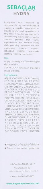 ⁦Sebaclar Hydra Cream 50 ml⁩ - الصورة ⁦5⁩