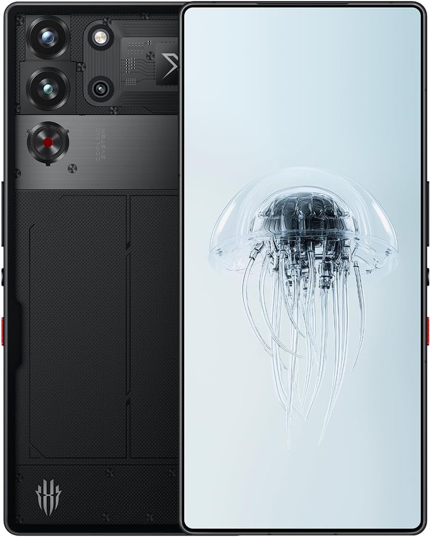 REDMAGIC 10 Pro 144Hz Gaming Phone, 5G Android Smartphone, 16GB RAM+512GB ROM, Snapdragon 8 Elite, 6.85" 1.5K AMOLED Full Screen, FHD+, 50MP Camera, Dual-Sim, Unlocked Mobile Phone Transparent