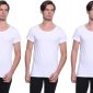 Dice Mens White Cotton Sleeveless Tank Top Undershirt (pack of 3)