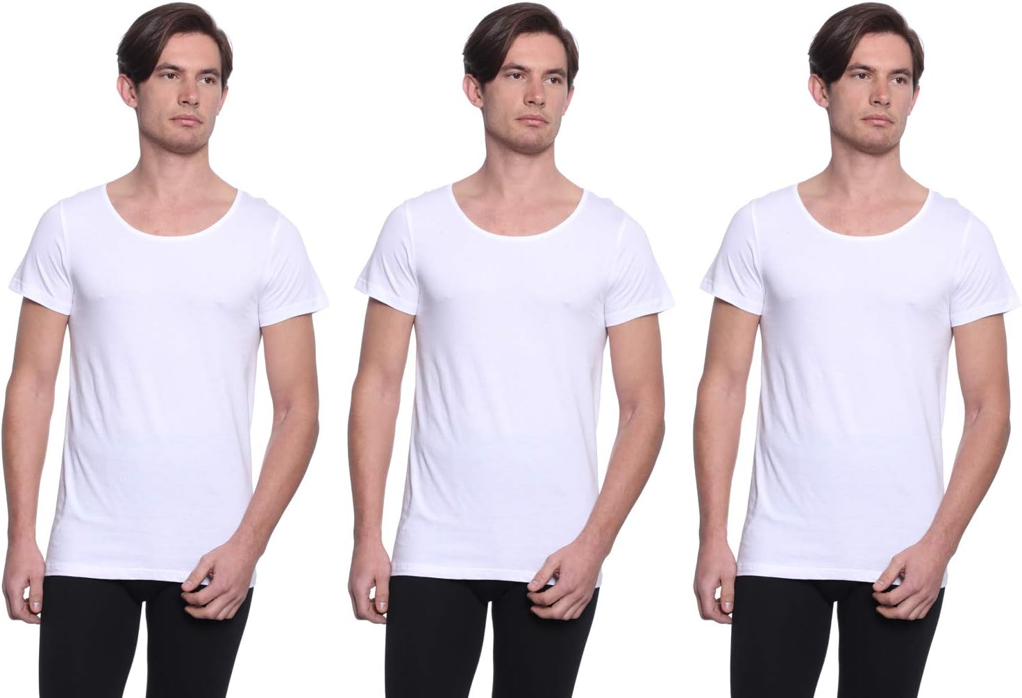 Dice Mens White Cotton Sleeveless Tank Top Undershirt (pack of 3)