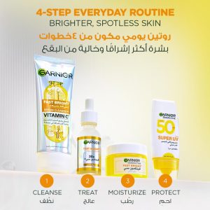 ⁦Garnier Fast Bright 30x Vitamin C Anti Dark Spot Serum 30ml⁩ - الصورة ⁦6⁩