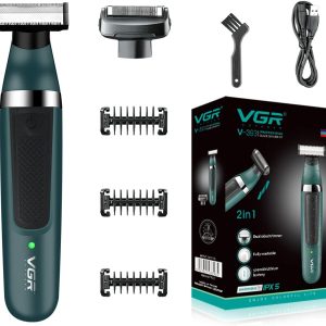 VGR V-393 Washable Double Sided Double Blade Shaver Set Hybrid