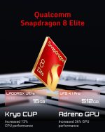 ⁦REDMAGIC 10 Pro 144Hz Gaming Phone, 5G Android Smartphone, 16GB RAM+512GB ROM, Snapdragon 8 Elite, 6.85" 1.5K AMOLED Full Screen, FHD+, 50MP Camera, Dual-Sim, Unlocked Mobile Phone Transparent⁩ - الصورة ⁦5⁩