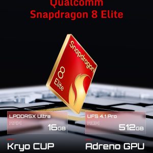 ⁦REDMAGIC 10 Pro 144Hz Gaming Phone, 5G Android Smartphone, 16GB RAM+512GB ROM, Snapdragon 8 Elite, 6.85" 1.5K AMOLED Full Screen, FHD+, 50MP Camera, Dual-Sim, Unlocked Mobile Phone Transparent⁩ - الصورة ⁦5⁩