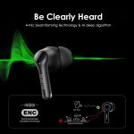 ⁦Oraimo FreePods 3C (OEB-E104DC), ENC Calling Noise Cancellation, powerful bass 4 mics, Long Playtime True Wireless Earbuds IPX5-Water Resistant, Via App – Black (1 Year Warranty)⁩ - الصورة ⁦6⁩