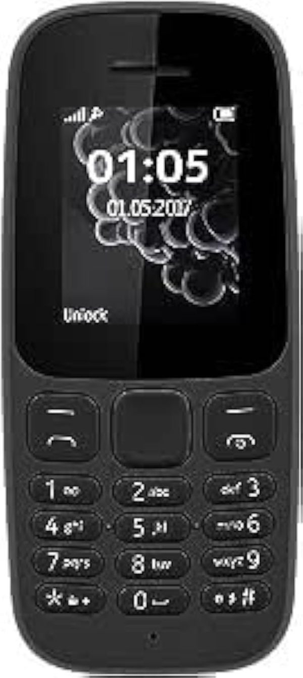 Mobile-105 Dual Sim, Black &
