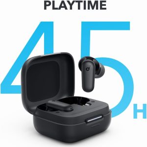 ⁦Soundcore By Anker R50i NC True Wireless Earbuds 10mm Drivers with Big Bass, Bluetooth 5.3, 45H Playtime, IP54, AI Clear Calls with 4 Mics, 22 Preset EQs via App-Black, 18 Months Warranty⁩ - الصورة ⁦4⁩
