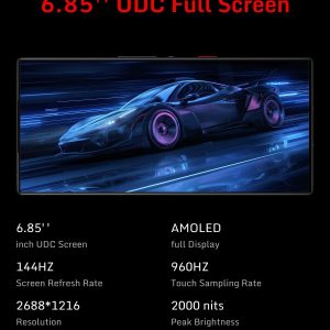 ⁦REDMAGIC 10 Pro 144Hz Gaming Phone, 5G Android Smartphone, 16GB RAM+512GB ROM, Snapdragon 8 Elite, 6.85" 1.5K AMOLED Full Screen, FHD+, 50MP Camera, Dual-Sim, Unlocked Mobile Phone Transparent⁩ - الصورة ⁦6⁩