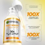 ⁦Garnier Fast Bright 30x Vitamin C Anti Dark Spot Serum 30ml⁩ - الصورة ⁦2⁩