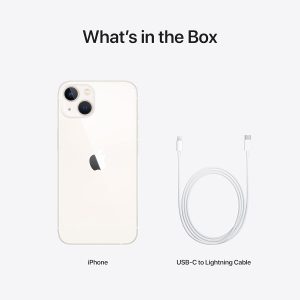 ⁦Apple iPhone 13 (128 GB) - Starlight with Face ID | Tax Paid | 2 Years Official Warranty⁩ - الصورة ⁦6⁩