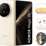 HONOR Magic V5 16GB RAM, 512GB Storage, 5G Ivory White, Android 15, MagicOS 9.0.1Snapdragon 8 Elite with Earbuds Open, Honor Watch 4 Pro, Speaker|1 Year Manfucaturer Waranty