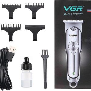 ⁦VGR V-071 Professional Hair Trimmer Stainless Steel USB Charging with 3 Combs⁩ - الصورة ⁦4⁩
