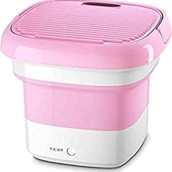 Generic Mini Travel & Trip Washer - Lightweight & Compact & Folds Easily - Front Load - Stainless Steel - Portable - 5kg Capacity - Multi Color - Energy Efficient