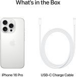 ⁦Apple iPhone 16 Pro (128 GB) - White Titanium with Face ID | Tax Paid | 2 Years Official Warranty⁩ - الصورة ⁦2⁩