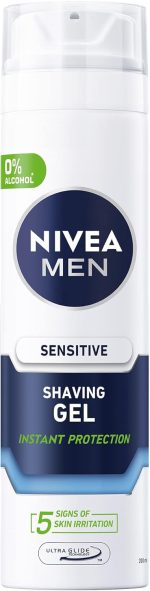 ⁦NIVEA MEN Shaving Gel, Sensitive Chamomile & Hamamelis, 200ml⁩ - الصورة ⁦8⁩