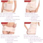 ⁦Gepoetry 3 in 1 Postpartum Support - Recovery Belly Wrap Girdle Support Band Belt Body Shaper, Beige⁩ - الصورة ⁦6⁩
