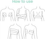 ⁦Generic fashion maniaBoob Tape, Breast Lift Tape for A-E Cup Large Breast, Breathable Breast Lift Tape Athletic Tape with Silicone Breast Petals Reusable Adhesive Bra Beige⁩ - الصورة ⁦4⁩