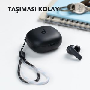 ⁦Anker Soundcore R50i Black True Wireless Earbuds with 10mm Drivers, Big Bass, Bluetooth 5.3, 30H Playtime, IPX5 Water Resistant, AI Clear Calls, 2 Mics, 18 Months Warranty, Black⁩ - الصورة ⁦6⁩