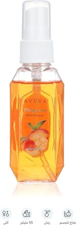 ⁦AVUVA Body Splash Mango Peach 55 ml⁩ - الصورة ⁦2⁩