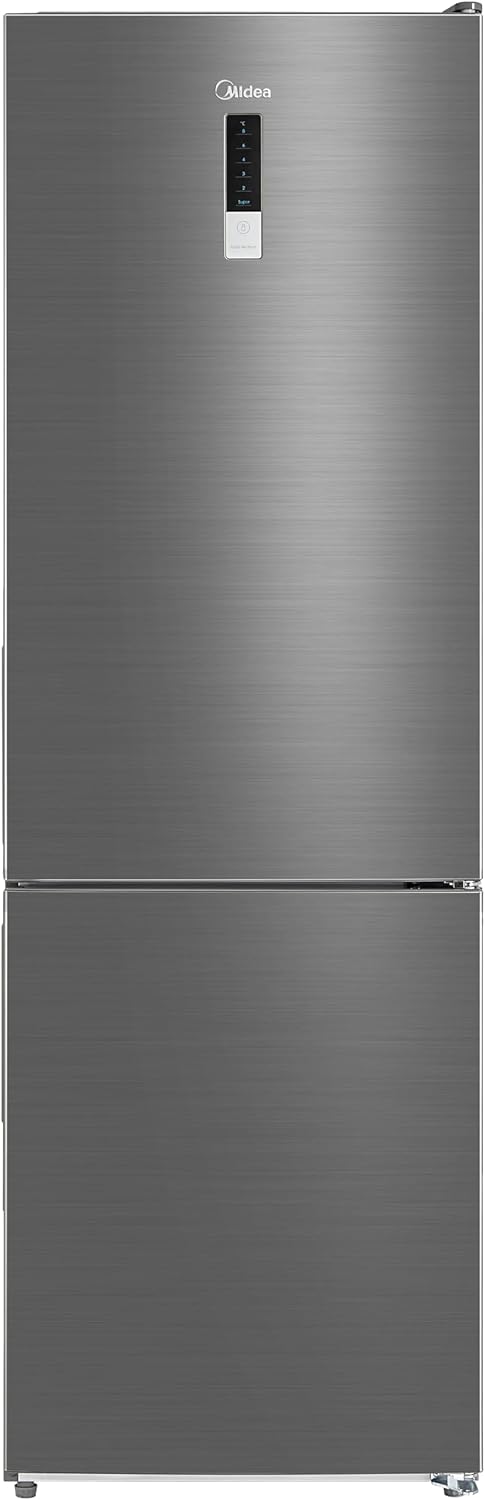 Midea Refrigerator, MDRB424FGN46, Bottom Freezer, Tropical Compressor, Voltage Stability, Dual Tempreture Control, 310 L Bru Steel Color