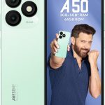 itel A50|6.6" HD+ Display with Dynamic Bar| 3GB RAM +64GB ROM, Upto 8GB RAM with Memory Fusion|Octacore Processor|8MP AI Dual Rear Cam|5000 mAh Battery | Lime Green