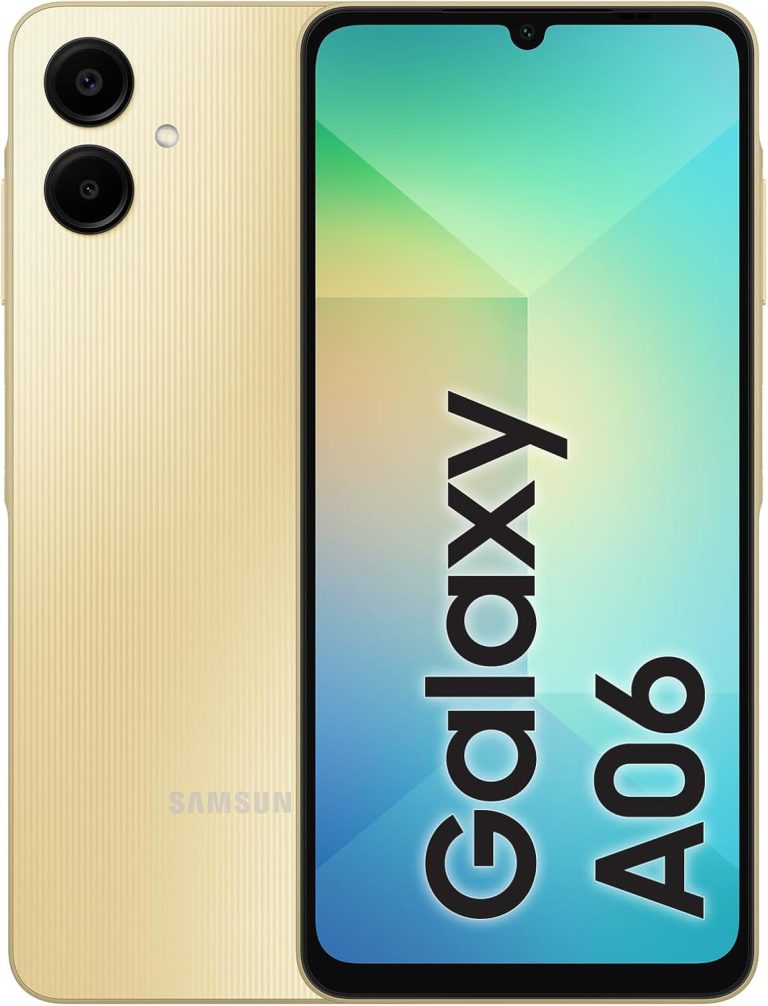 Samsung Galaxy A06 LTE, Android Smartphone, Dual SIM Mobile Phone, 4GB RAM, 128GB Storage, Gold- 1 Year Warranty/Local Version