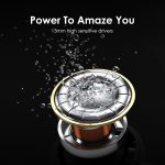 ⁦Oraimo FreePods 3C (OEB-E104DC), ENC Calling Noise Cancellation, powerful bass 4 mics, Long Playtime True Wireless Earbuds IPX5-Water Resistant, Via App – Black (1 Year Warranty)⁩ - الصورة ⁦5⁩