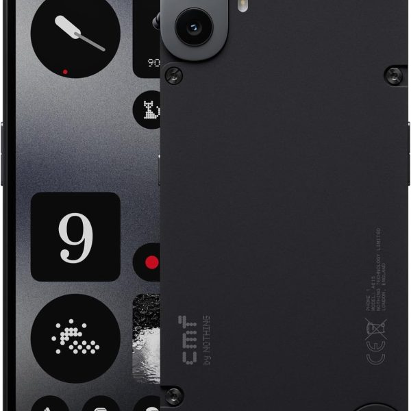 CMF by Nothing Phone 1, 8/128 GB, 6.67" AMOLED Screen, MediaTek 7300 Processor, 5000mAh, Rear Cam 50+2MP, Front Cam 16MP, Dual Sim, Black