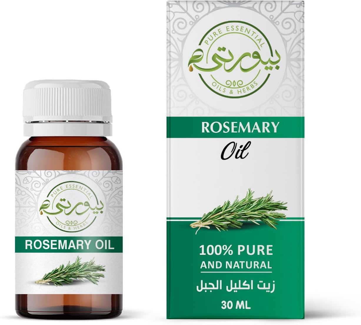 Purity - Rosemary Oil Steam Distilled 100% Pure for Hair Growth & Dry Scalp, Skin, Aromatherapy | Non-GMO Verified 30 ML