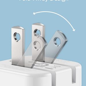 ⁦Anker USB C Charger, 20W Fast Charger with Foldable Plug, PowerPort III 20W Cube Charger for iPhone 14/14 Plus/14 Pro/14 Pro Max/13, Galaxy, Pixel 4/3, iPad/iPad Mini, Charging Cable is not included⁩ - الصورة ⁦3⁩