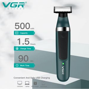 ⁦VGR V-393 Washable Double Sided Double Blade Shaver Set Hybrid⁩ - الصورة ⁦6⁩