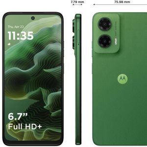 ⁦Motorola Moto g35 5G 8GB RAM 256GB UFS 2.2 Android 14 LCD Smartphone, Leaf Green (Pack include charger and cover) 2 Years Warranty⁩ - الصورة ⁦9⁩