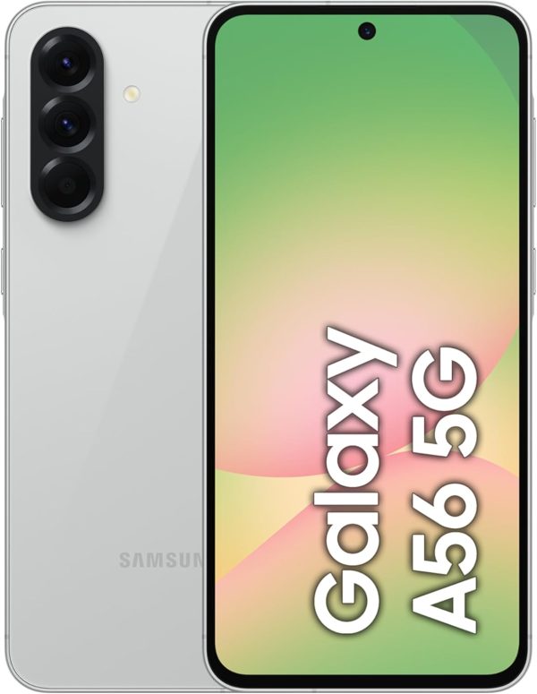 Samsung Galaxy A56 5G, Android Smartphone, 256GB Storage, 12GB RAM, Awesome Lightgray, 6x OS Upgrades, Large Display, Long Battery Life 1 Year Warranty/Local Version