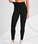 ⁦High Waist Seamless Butt-Lifting Leggings for Women – Tummy Control, one size up to 85 kg, 4-Way Stretch Yoga Pants, Workout & Casual Wear⁩ - الصورة ⁦5⁩