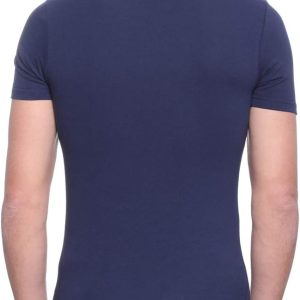 ⁦Dice Mens Round Neck Short Sleeve Solid Undershirt⁩ - الصورة ⁦2⁩