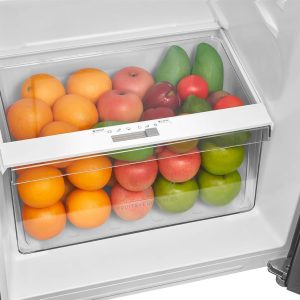 ⁦Midea Refrigerator MDRT489MTN46, Tropical Compressor, Active C Fresh Filter,338 L, Bru Steel⁩ - الصورة ⁦8⁩