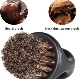 ⁦Anself Men's Beard Brush Barber Hair Sweep Brush Mustache Shaving Brush for Hairdressing Salon Household⁩ - الصورة ⁦2⁩
