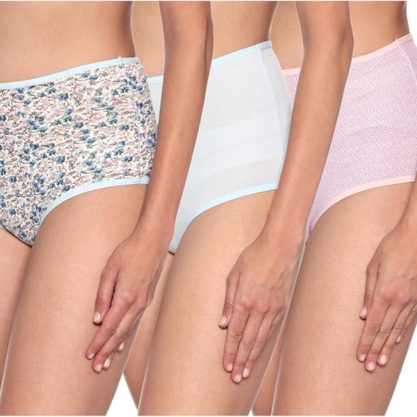 CARINA Womens Printed Full Briefs - 3 Pcs Underwear