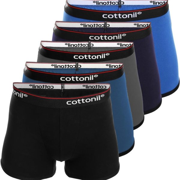 Cottonil Men Set of 5 Everyday Boxer Shorts (pack of 5)