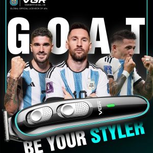 ⁦VGR Professional Cordless Rechargeable Beard Trimmer with Guide Brush for Men, Black, V-055⁩ - الصورة ⁦8⁩