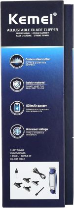 ⁦Kemei KM-5021 3In1 Rechargeable Trimmer & Clipper⁩ - الصورة ⁦5⁩