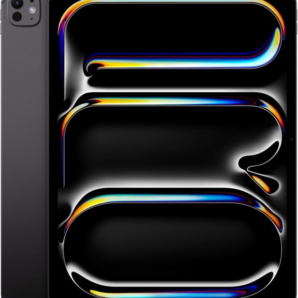 Apple iPad Pro 13-Inch (M4): Built for Apple Intelligence, Ultra Retina XDR Display, 256GB, 12MP Front/Back Camera, LiDAR Scanner, Wi-Fi 6E + 5G Cellular, All-Day Battery Life — Space Black